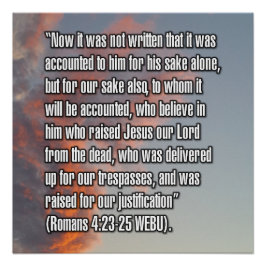Römer 4:23-25 WEBU Poster