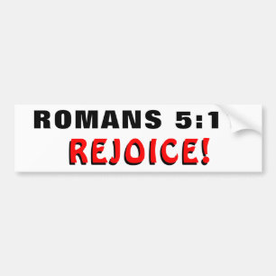 Römer 5:11 Freude! Autoaufkleber