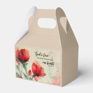 Römer 5:5 Gottes Liebe Bibel Verse Rosa Blume Geschenkschachtel
