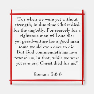 Römer-5:6 - Magnet mit 8 Schriften