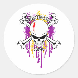 Römer 6:23 02 runder aufkleber