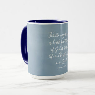 Römer 6:23 Anpassbarer Bibelvers Tasse