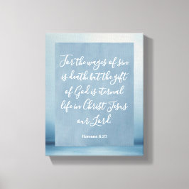 Römer 6:23 Bibelverse Leinwanddruck