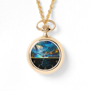 Römer 6:23 Christlich Glaube an Wasserfall Armbanduhr