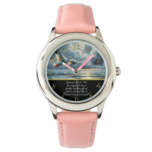 Römer 6:23 Christlicher Glaube kreuzen mit Enten Armbanduhr