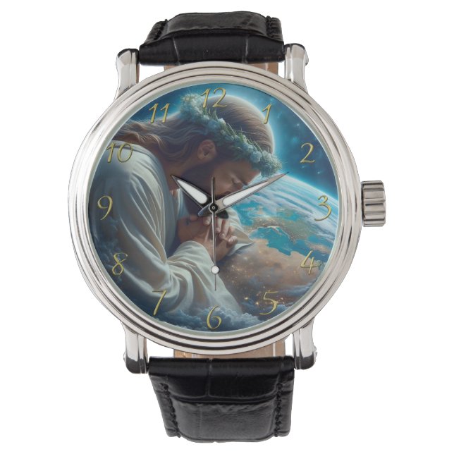 Römer 6:23 Händegold Armbanduhr (Vorderseite)