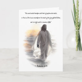 Römer 6: 4 Taufe Grußkarte Karte