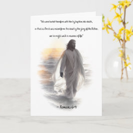 Römer 6: 4 Taufe Grußkarte Karte
