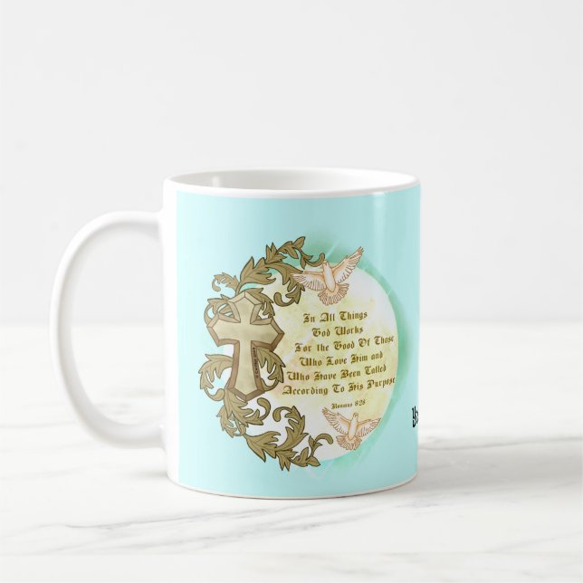 Römer 828 Christlich Kaffeetasse (Links)