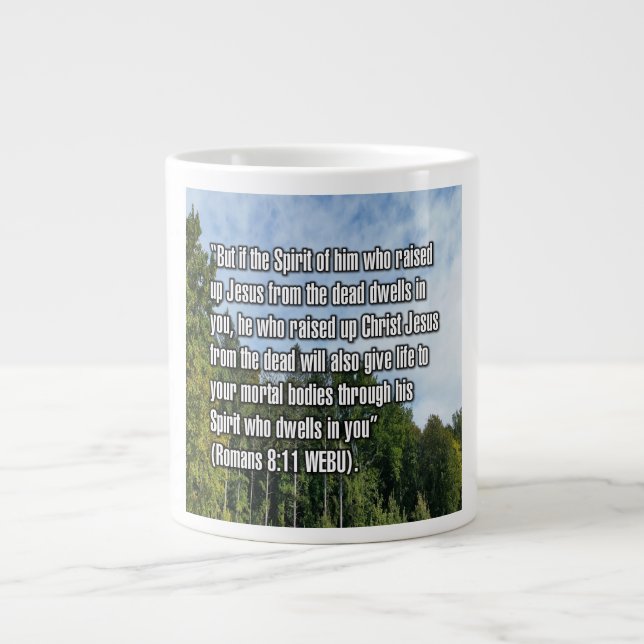Römer 8:11 WEBU Tasse (Vorderseite)