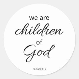Römer 8:16 Aufkleber | Kinder Gottes