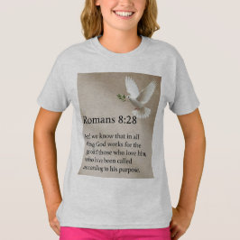 Römer 8,28 Bibelvers Mädchen T-Shirt