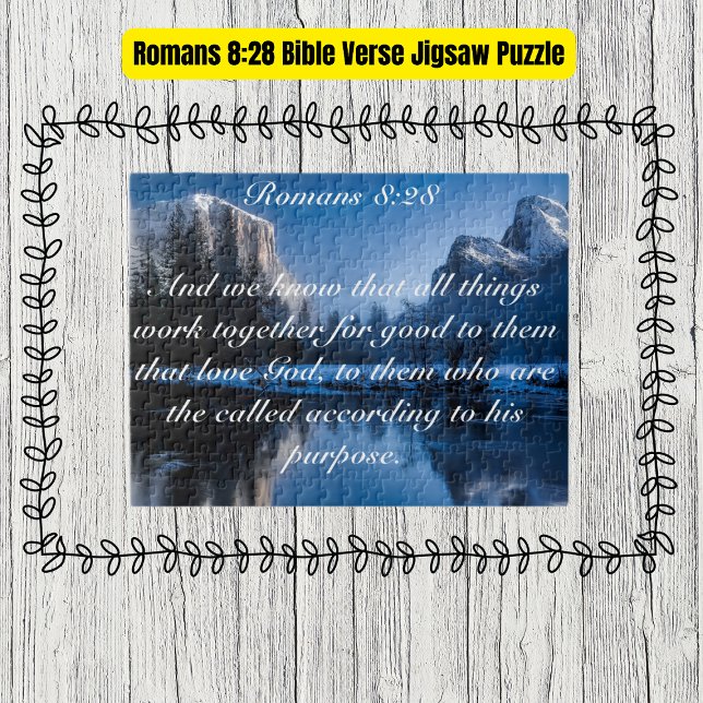 Römer 8:28 Bibelverse Puzzle (Romans 8:28 Bible Verse Jigsaw Puzzle
)