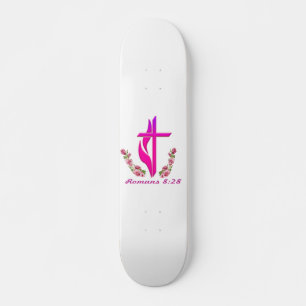 Römer 8:28 christliche Produkte Skateboard