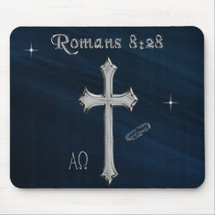 Römer 8,28 christlicher Bibelvers Mousepad