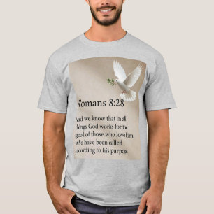 Römer 8,28 Christliches Herren-Bibelvers-T-Shirt T-Shirt