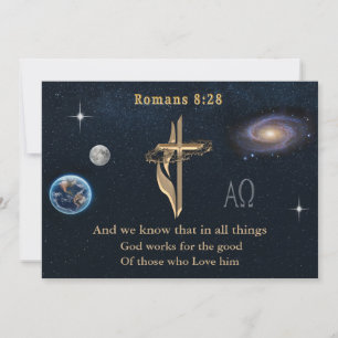 Römer 8:28 feiertagskarte