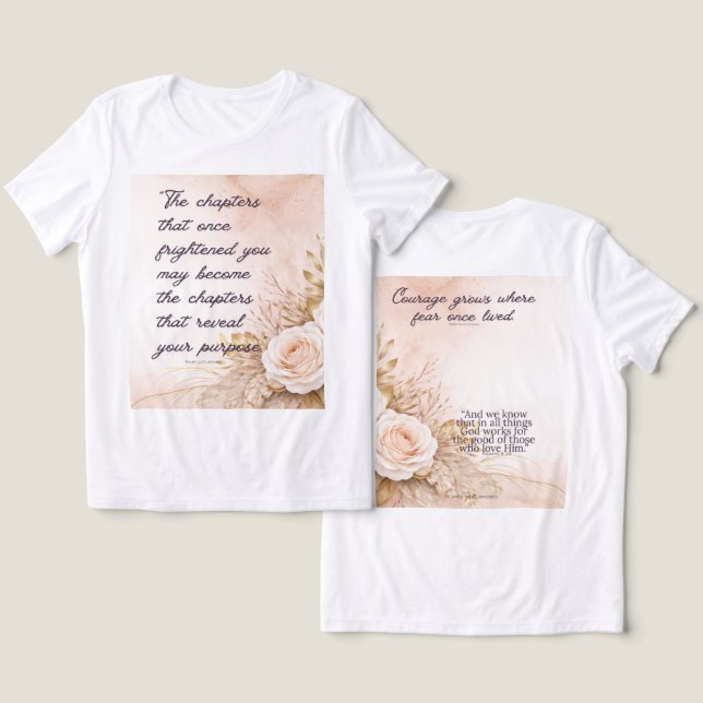 Römer 8:28 Glaube Tri-Blend Shirt (Design Vorderseite & Rückseite)