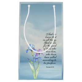 Römer 8:28 Iris Wasserfarbe Kleine Geschenktüte