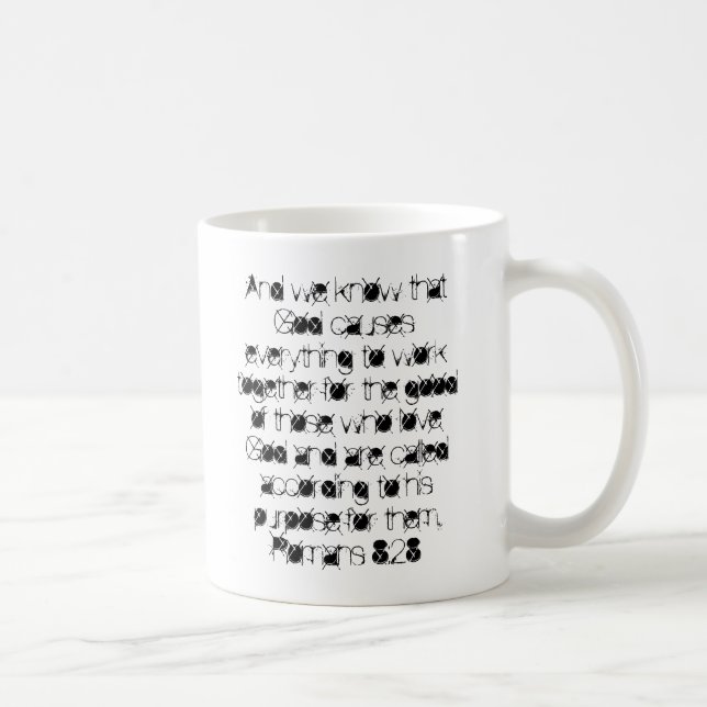Römer-8:28 Kaffee-/Tee-Tasse Tasse (Rechts)
