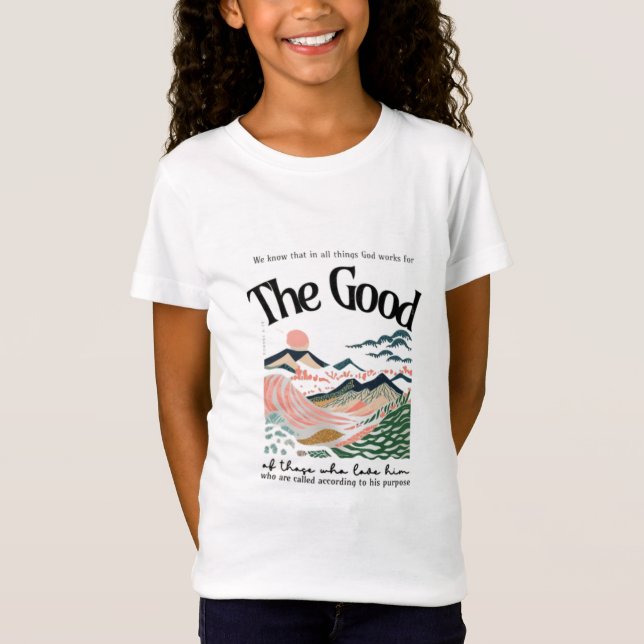 Römer 8:28 Kunstwerk T-Shirt (Vorderseite)