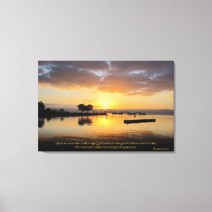 Römer 8:28 Leinwand Christliche Verse Verse Art