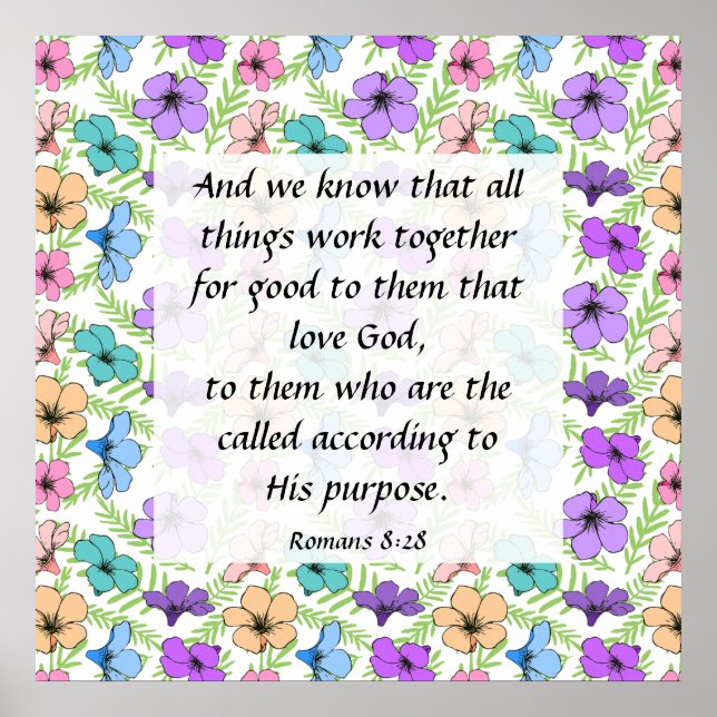 Römer 8:28 Poster (Vorne)