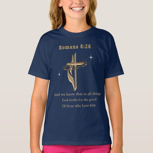 Römer 8:28 T-Shirt (Vorderseite)