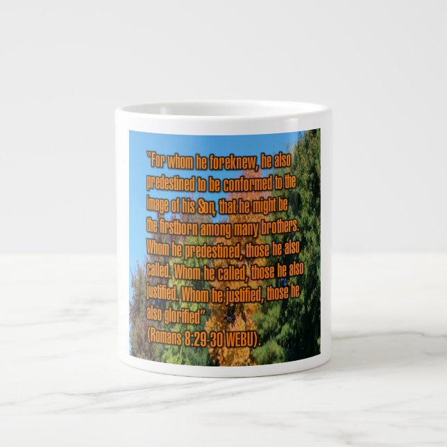 Römer 8:29-30 WEBU Tasse (Vorderseite)