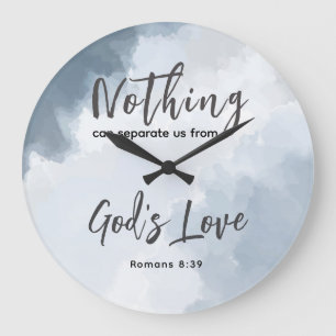 Römer 8:39 Liebe Bibelverse Christlich Große Wanduhr