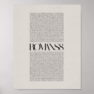Römer 8 - Inspiration Christliche Wandkunst Poster