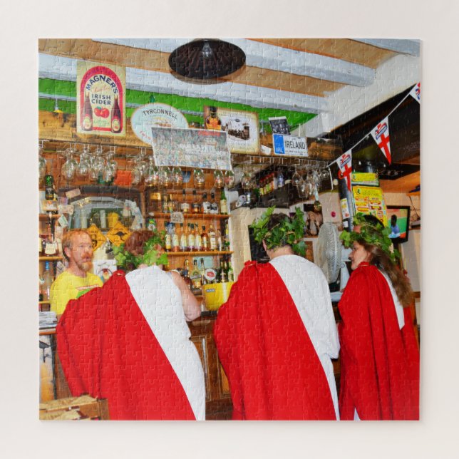 Römer in einem irischen Pub Puzzle (Vertikal)