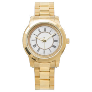 Römer Ziffern Gold Unisex Uhr