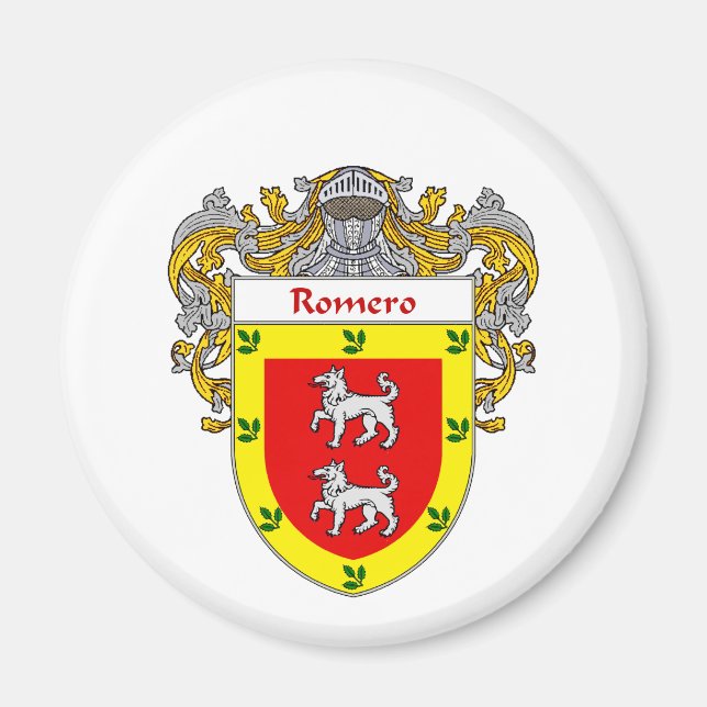Romero Coat of Arms (Mantled) Magnet (Vorne)
