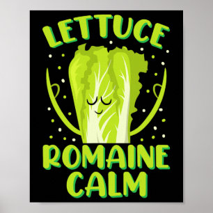 Römersalat Beruhige den Geist Achtsamkeit Veganer  Poster