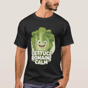 Römersalat Ruhig Vegan Vegetarisch Niedlich Salat T-Shirt