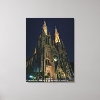 Römisch-katholische Kathedralkirchenarchitektur Leinwanddruck