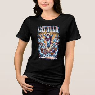 Römisch-katholische Kirche seit AD33 Jesus Christu Tri-Blend Shirt