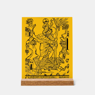römisch-katholische Saint Christopher Acrylschild