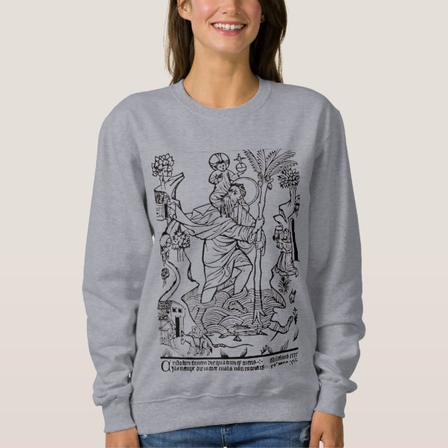 römisch-katholische Saint Christopher Sweatshirt (Vorderseite)