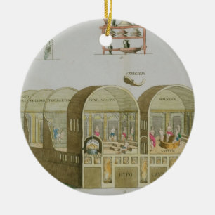 Römische Bäder, Platte 'von der Geschichte der Keramik Ornament