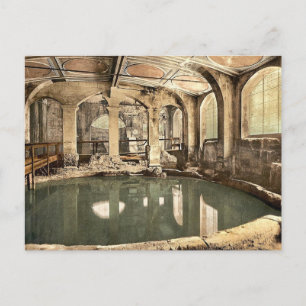 Römische Bäder und Abtei, Rundbad, Bath, England Postkarte