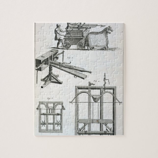 Römische ballistische Maschinerie, vom Puzzle (Vertikal)