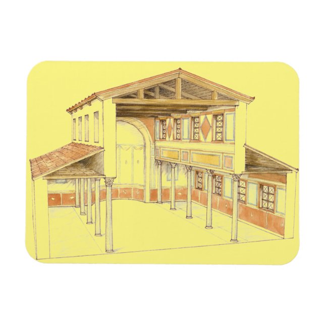 Römische Basilika Magnet (Horizontal)