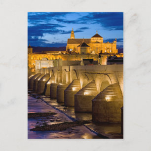 Römische Brücke am Guadalquivir-Fluss in Cordoba Postkarte