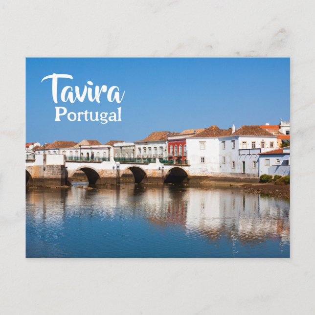 Römische Brücke in Tavira Postkarte (Vorderseite)
