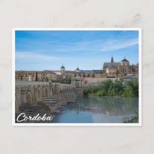 Römische Brücke und Kathedrale in Cordoba, Spanien Postkarte