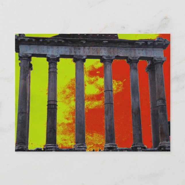Römische Forum Art Postkarte (Vorderseite)