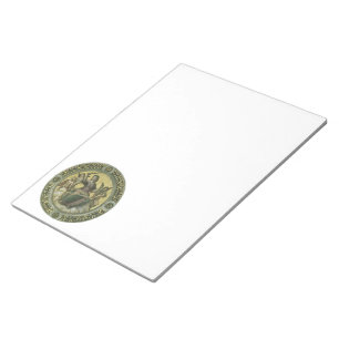 Römische Göttin Gerechtigkeit mit Engeln von Rapha Notizblock