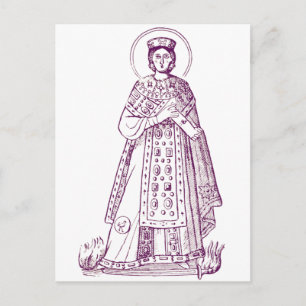 Römische Heilige Agnes griechisches Mosaik Postkarte